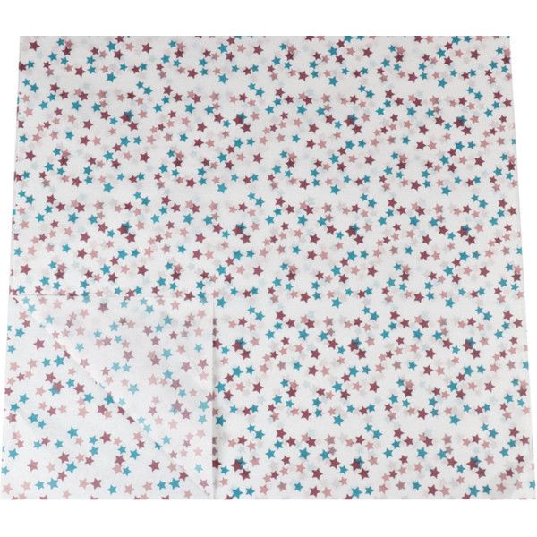 Klika - Zijdevloei papier 50x75cm 22gr 100 velgekleurde sterren