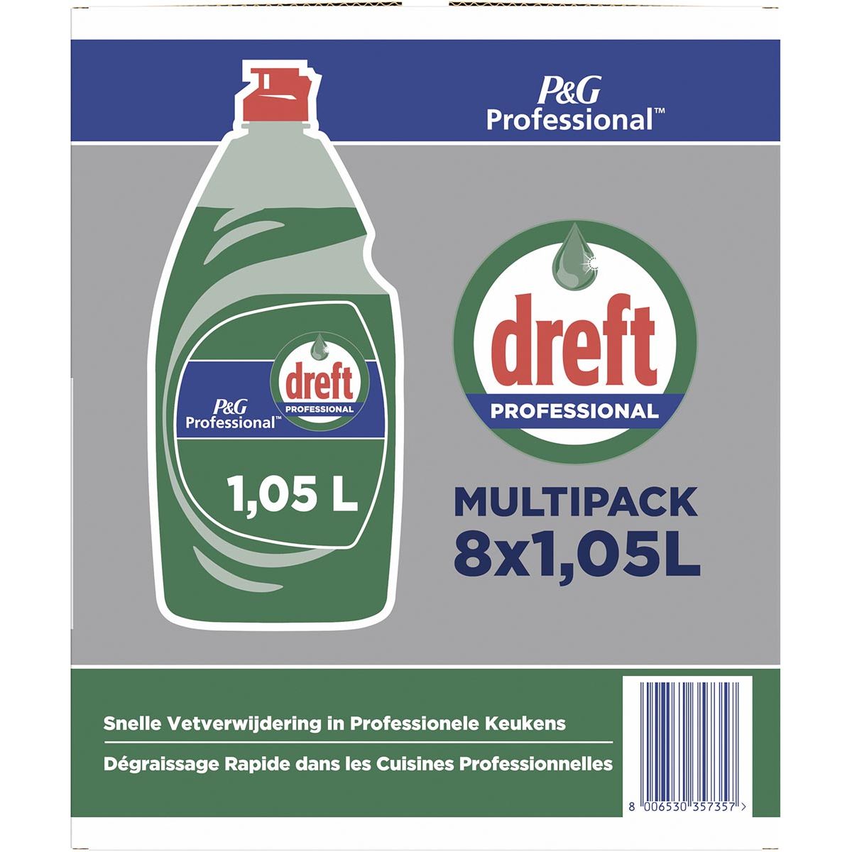 Dreft - handafwasmiddel Original 1,05 l, pak van 8 stuks