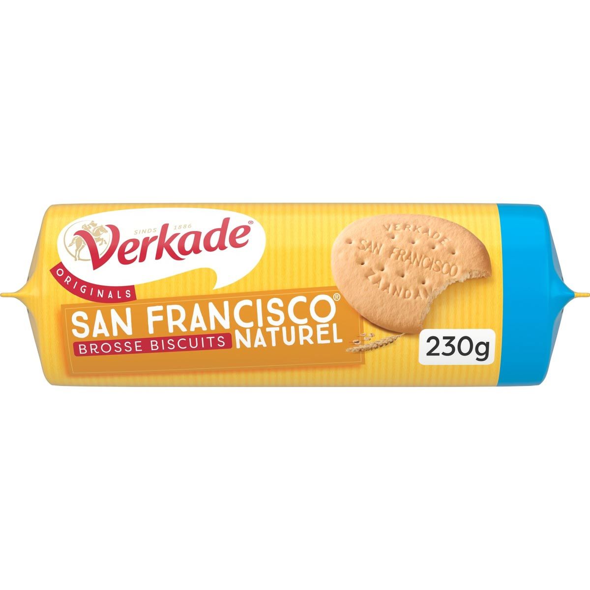 Verkade - San Francisco koekjes natural, pak van 230 gram