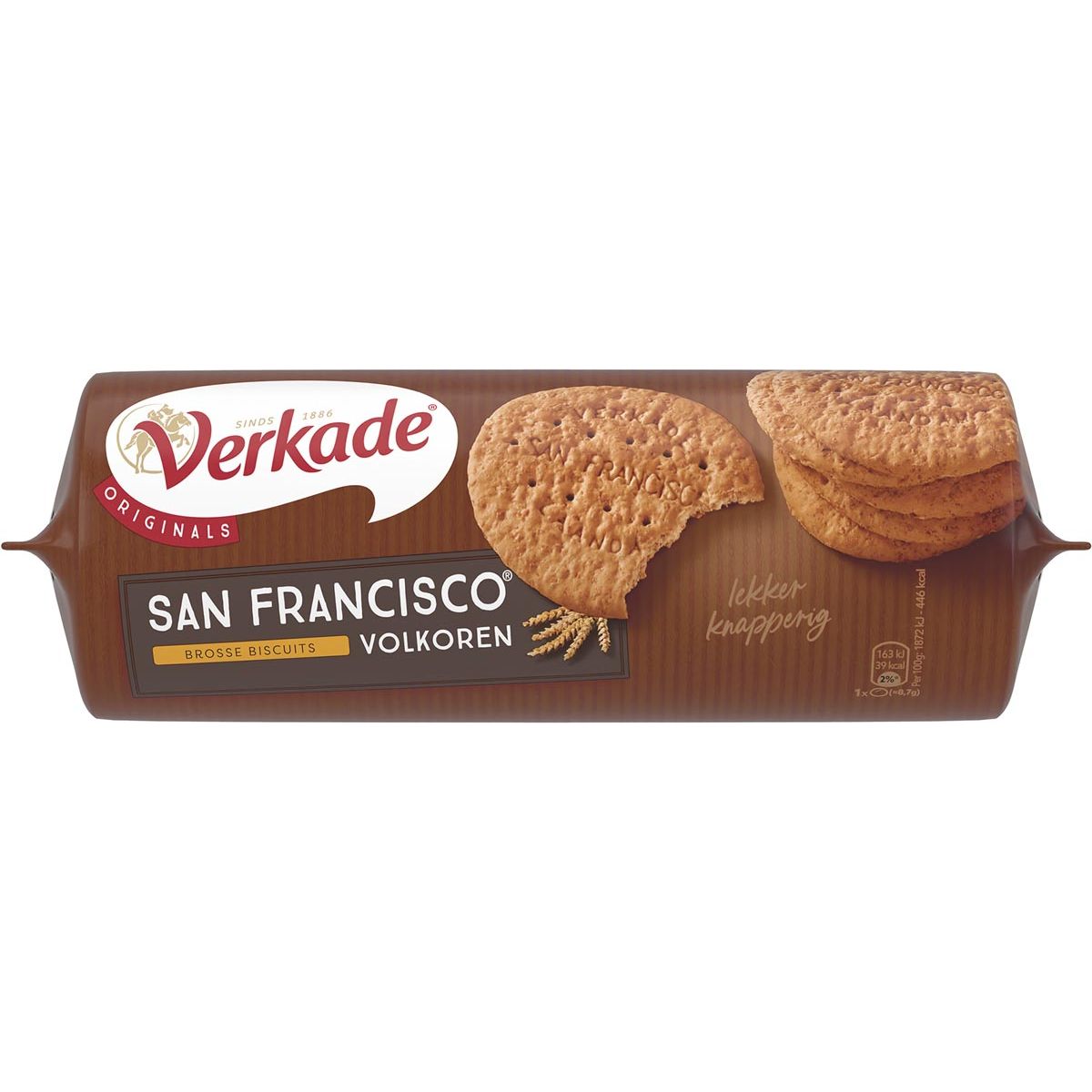 Verkade - San Francisco koekjes volkoren, pak van 250 gram