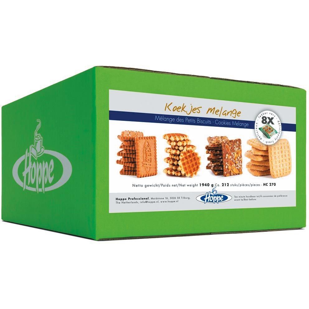 Hoppe - Cookies Melange, boîte de 1690 g, env. 178 pièces