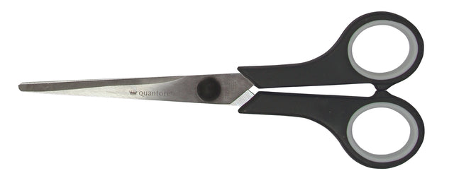 Quantore - Ciseaux 170mm soft grip noir | 12 pièces