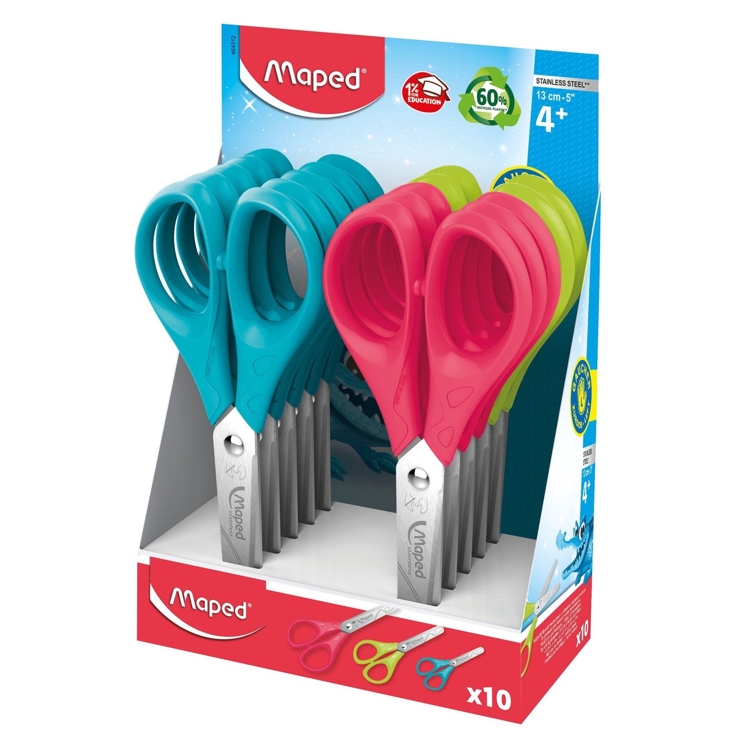 Maped - Tijera Essentials 13cm izquierda surtida