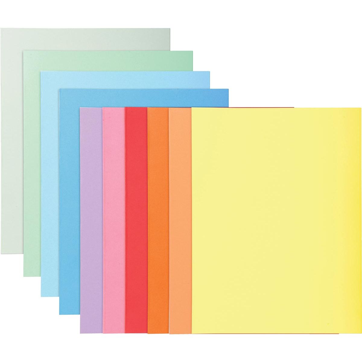 Exacompta - classeur Super 180, pour ft A4, pack de 100 pièces, 10 couleurs assorties