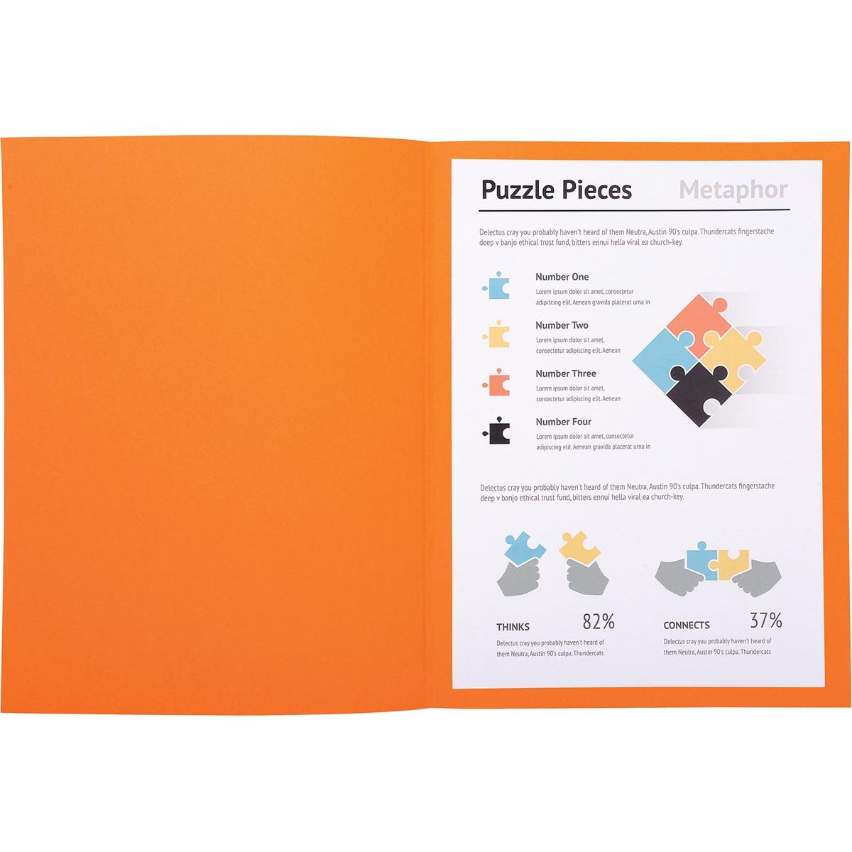 Exacompta - file folder Super 180, for ft A4, pack of 100 pieces, orange