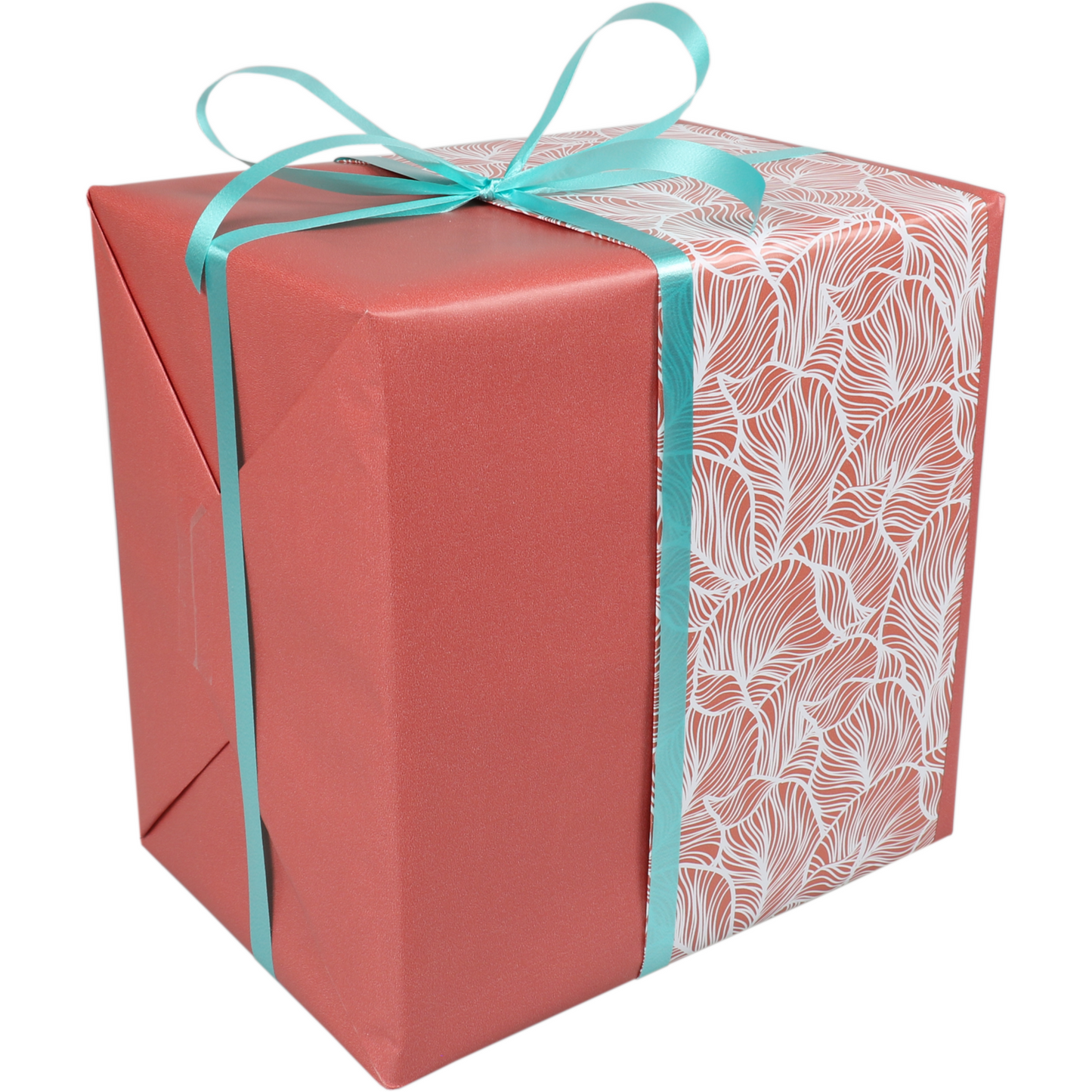 LOVLY® - Cadeaupapier | 50cm | 200m | Leafs | terracotta