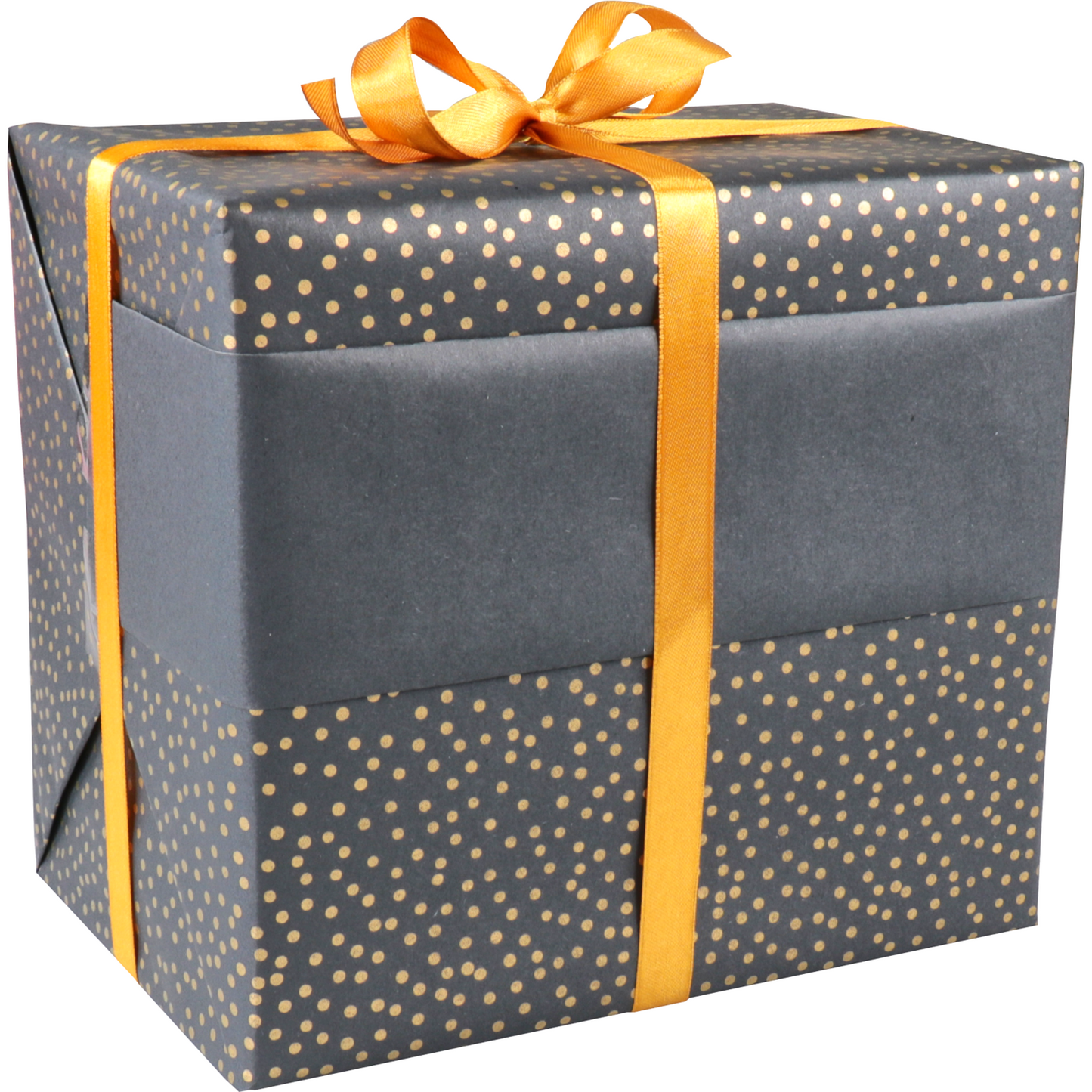 Klika - Gift Wrapping Paper | 50cm | 200m | 65gr/m² | Dots | black/gold