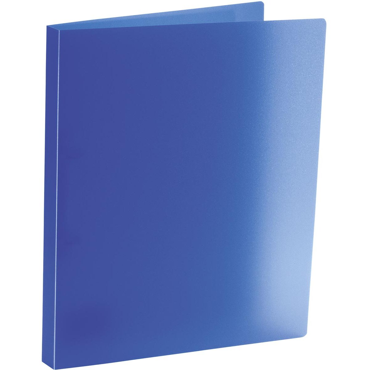 Bronyl - ring binder, for ft A4, made of PP, 2 D-rings of 15 mm, transparent blue