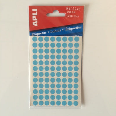 Klika - mapje permanent 8mm rond blauw 288x