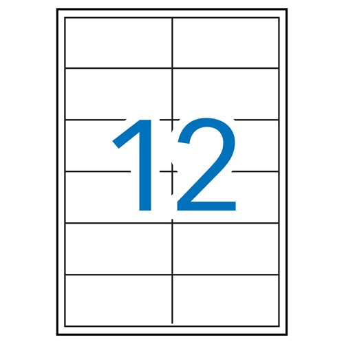 Klika - laser A4 labels 97x42.4 mm 1200