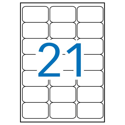 Klika - laser A4 labels 63.5x38.1mm 2100