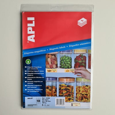 Klika - inkjet magnetic schaplabel 28x80 mm