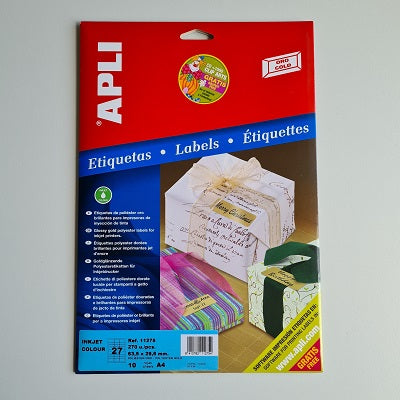 Klika - etichette inkjet oro 63,5x29,6 mm