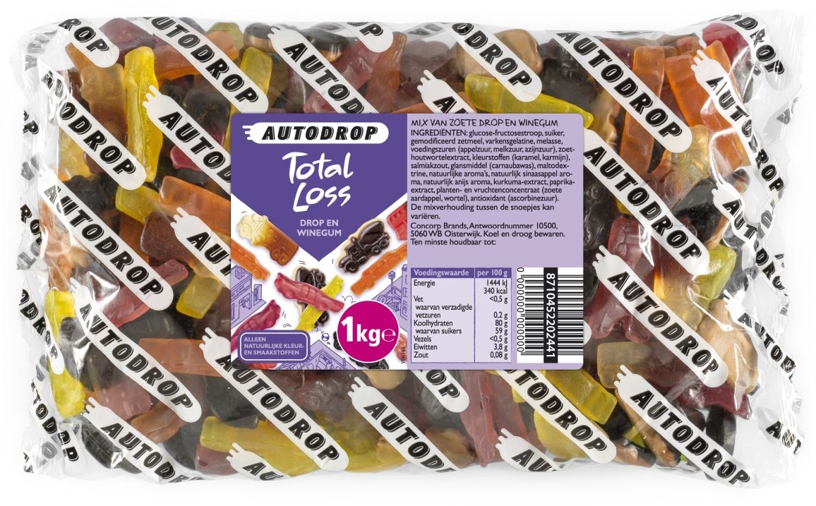 Autodrop - snoep Total Loss, zak van 1 kg