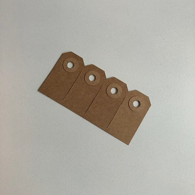 Klika - Eco-brown labels 25x50 mm / no. 0 1000pcs 8 pieces
