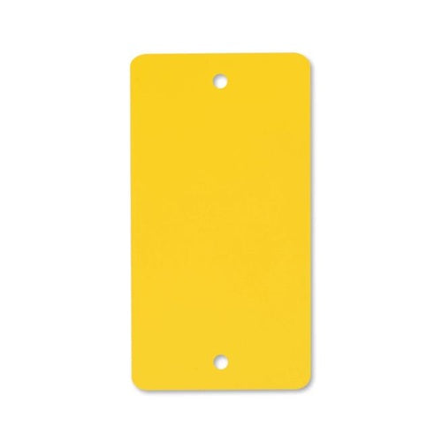 Klika - PVC labels 54x108 mm geel 2 gaten 1000st