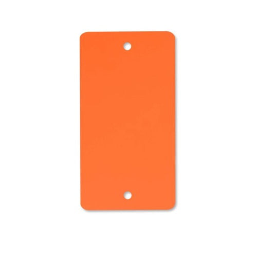 Klika - PVC labels 54x108 mm oranje 2 gaten 1000