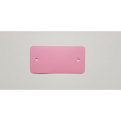 Klika - Etiquettes PVC 54x108 mm rose 2 trous 1000