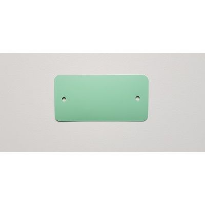 Klika - Etiquettes PVC 54x108 mm vert pastel 2 trous