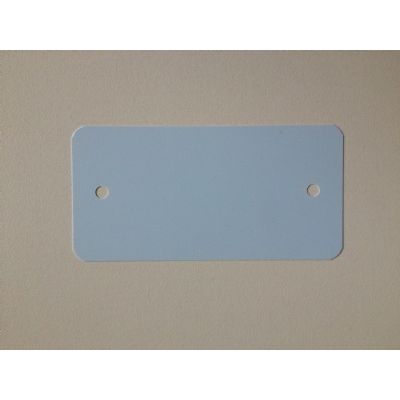 Klika - PVC labels 64x118mm lichtblauw2xgat rond