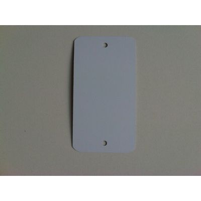Klika - Label metaal 65x120 mm wit 2gaten 1000st