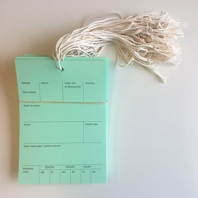 Klika - Label/pump card 10.5x14.8cm green 250 pcs 3 pieces