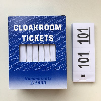 Klika - Nummerblokjes 1-1000 =set 10 boekjes WIT 30 stuks