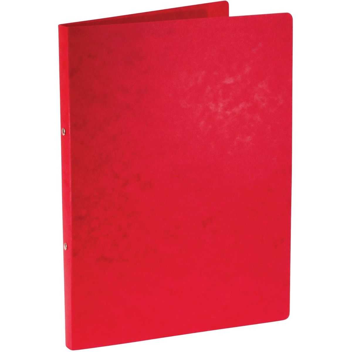 Bronyl - ring binder, for ft A4, made of glossy cardboard, 2 rings of 16 mm, red
