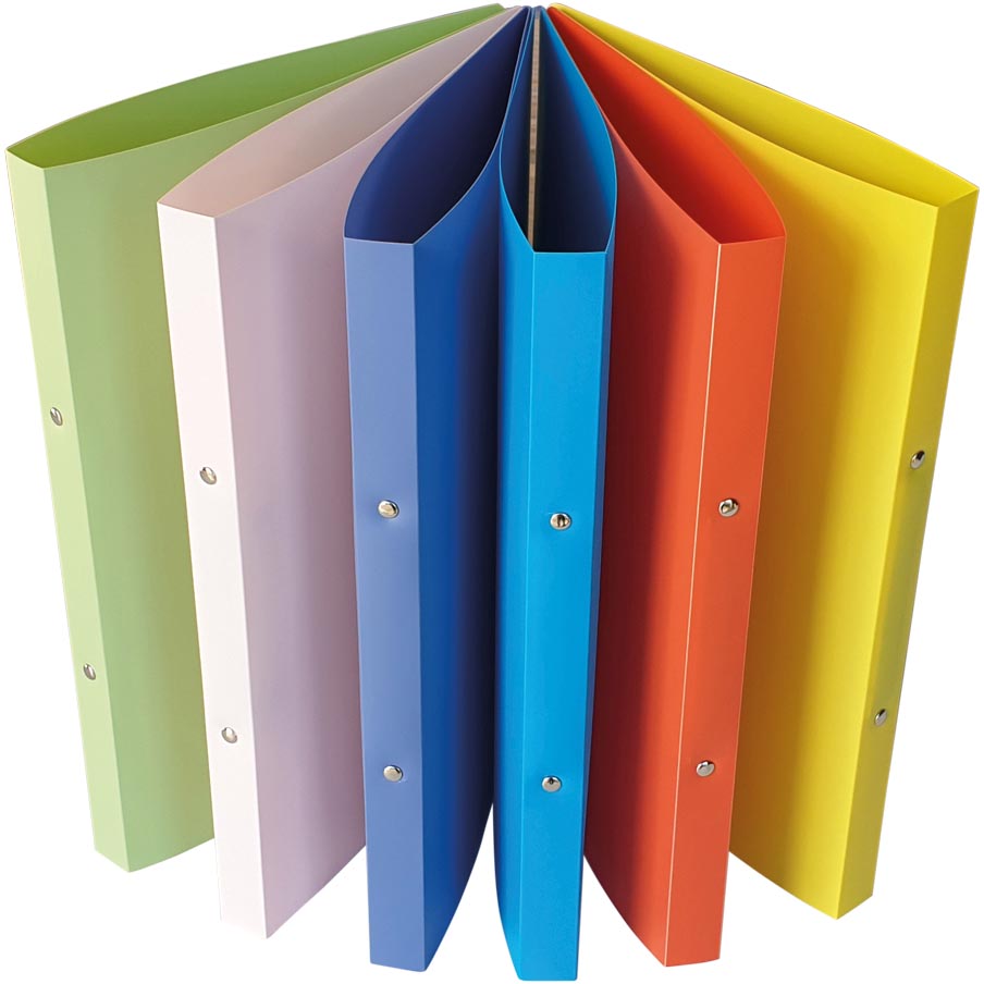 Bronyl - Sorbet ringmap ft A4, ringen van 16 mm, uit PP, assorti