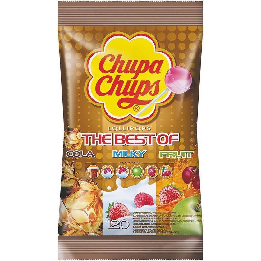 Chupa Chups - lecca lecca, The Best Of, confezione da 120 pezzi