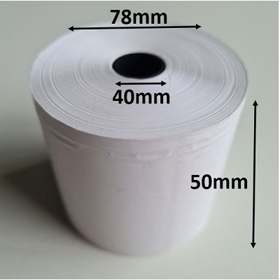 Klika - Thermo roll 50x78x40 mm white BPA-free 80 pieces