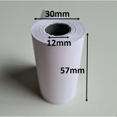 Klika - Thermo roll 57x30x10 mm white BPA-free 160 pieces