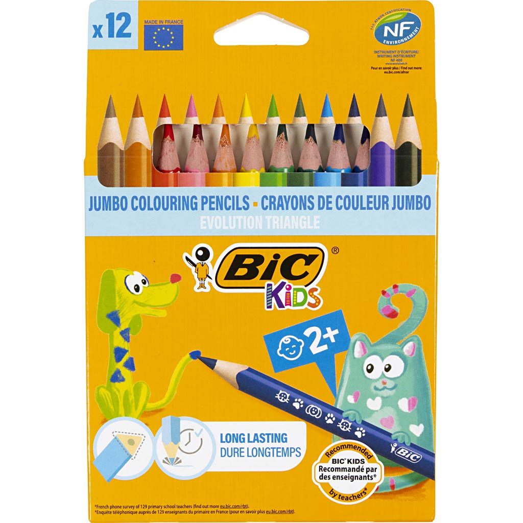 BIC - Kleurpotlood kids evolution triangle assorti