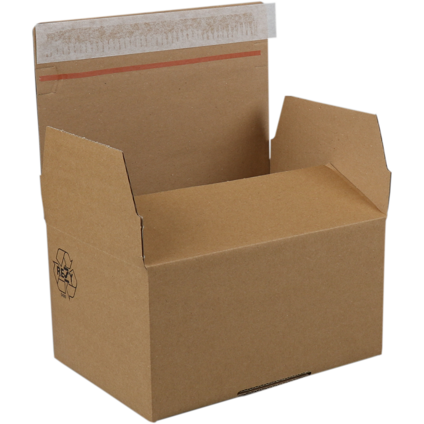 SendProof® - Boîte à colis postal | carton ondulé | 400x260x260mm | avec verrouillage automatique | marron | 10 pièces