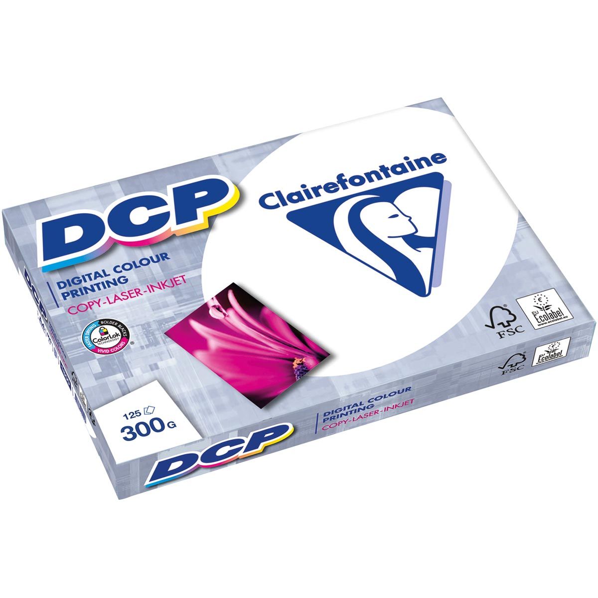 Clairefontaine - DCP-Präsentationspapier A3, 300 g, Packung mit 125 Blatt
