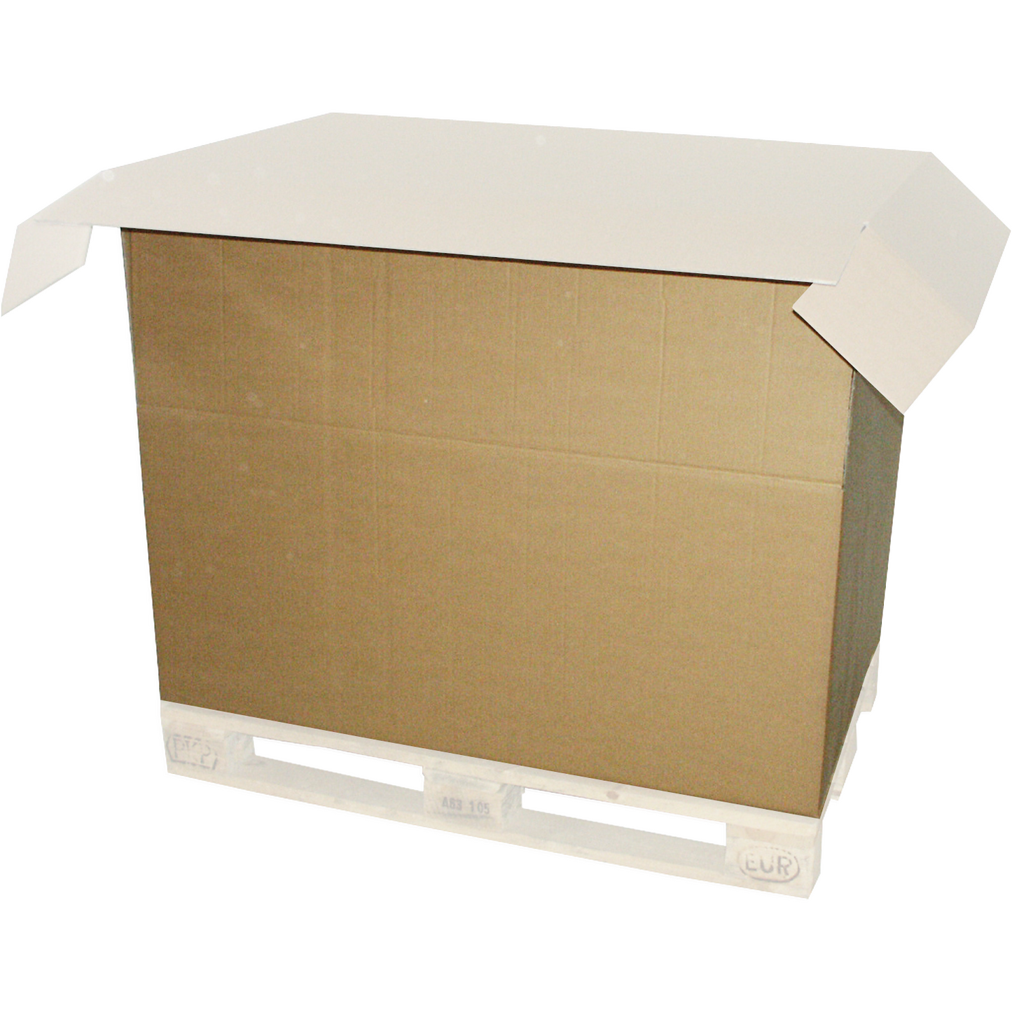 Klika - Scatola per pallet | cartone ondulato | 1180x780x790mm | 1 alette laterali | marrone | 1 pz