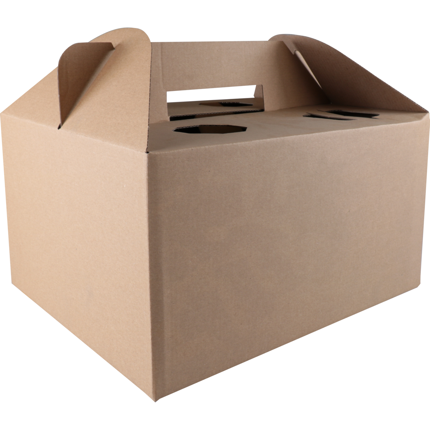 Klika - Caja de entrega de comidas | cartón ondulado | 33x26x17cm | marrón | 15 piezas