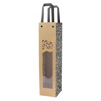 Timmers - Bolsa para botellas de vino 1 botella 95+91x385mm Authentique (10 piezas)