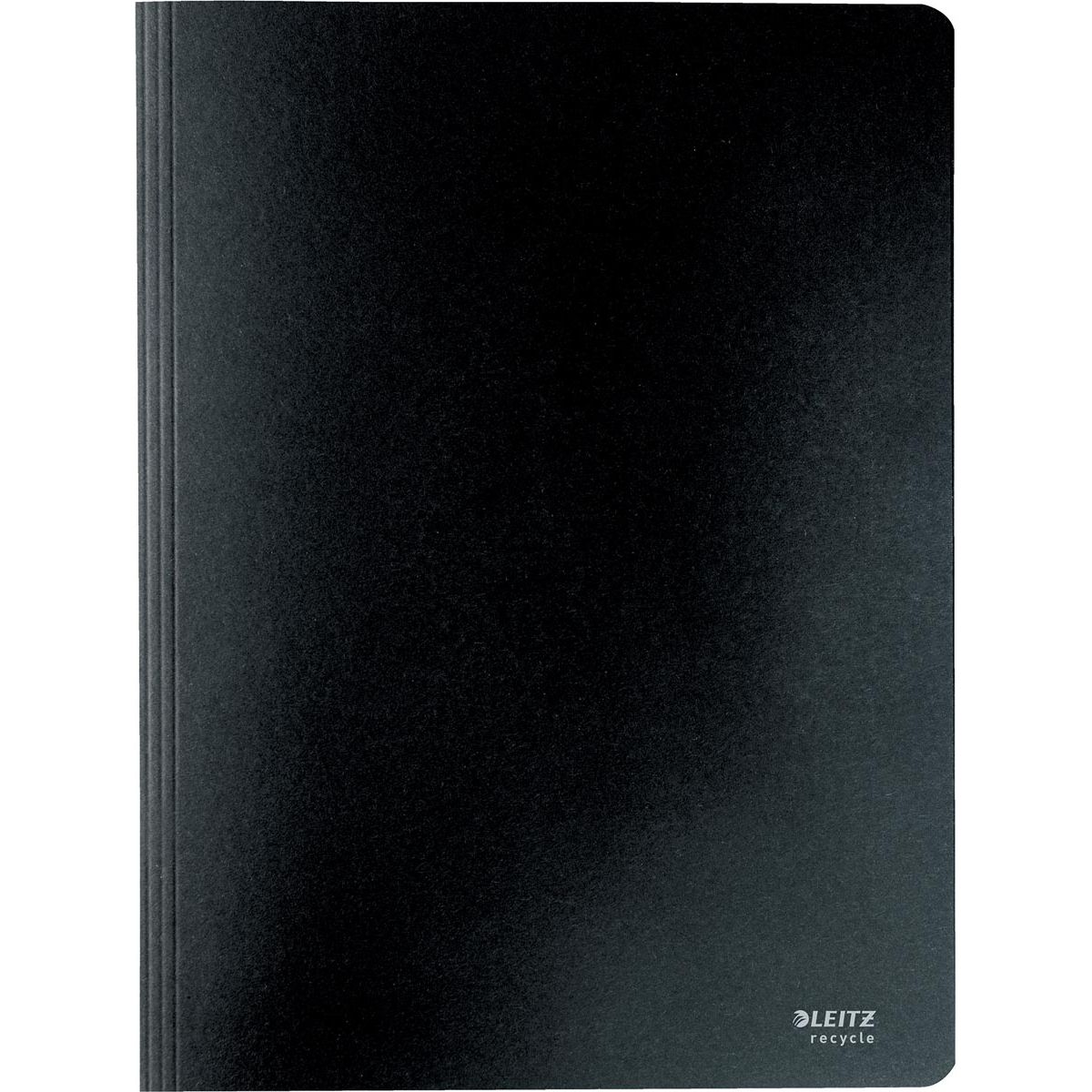 Leitz - Cartella riciclata a fissaggio rapido, ft A4, cartone riciclato al 100%, nero