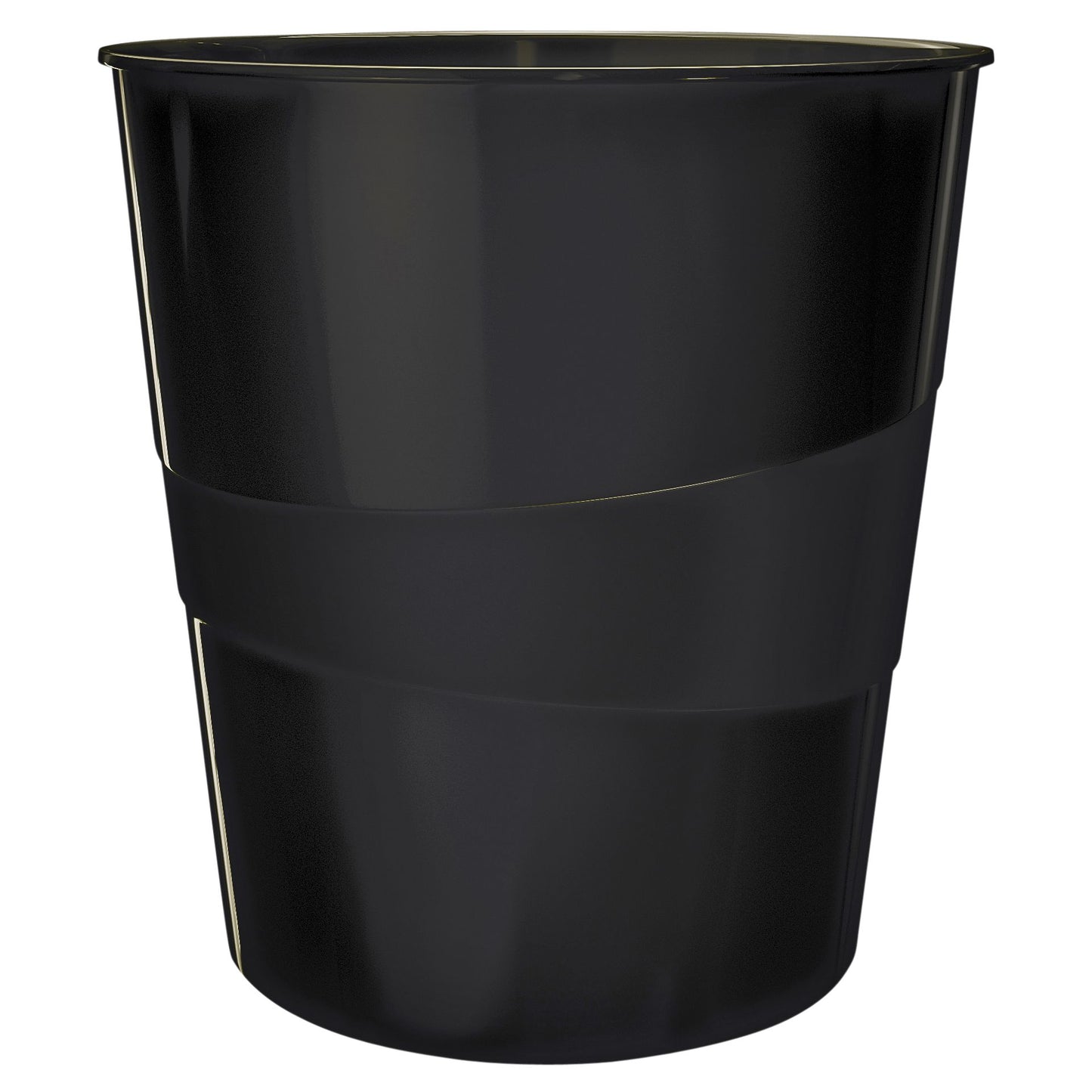 Leitz - Paper bin WOW 15 liters black | 6 pieces
