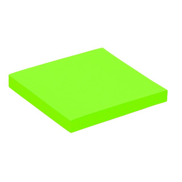 Quantore - Memoblok 76x76mm neon groen | 6 stuks