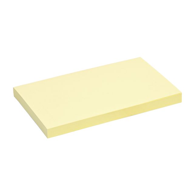 Quantore - Bloc-notes 76x127mm jaune 100 feuilles | 6 pièces