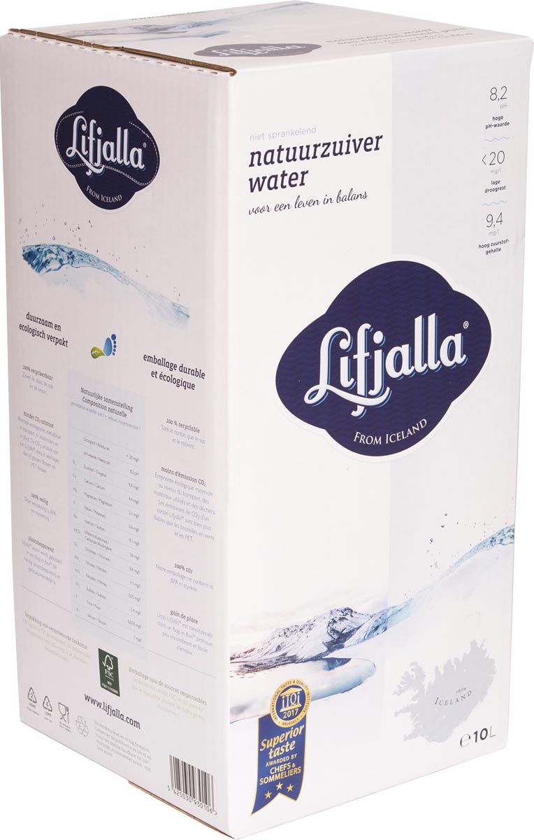 Lifjalla - Wasser, Bag-in-Box mit 10 Litern