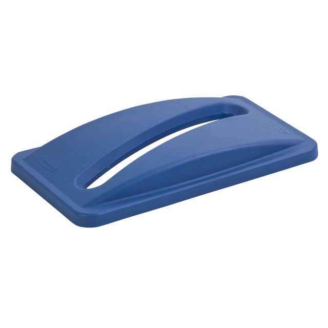 Rubbermaid - Couvercle Slim Jim Vented ouverture d'insertion pour papier bleu