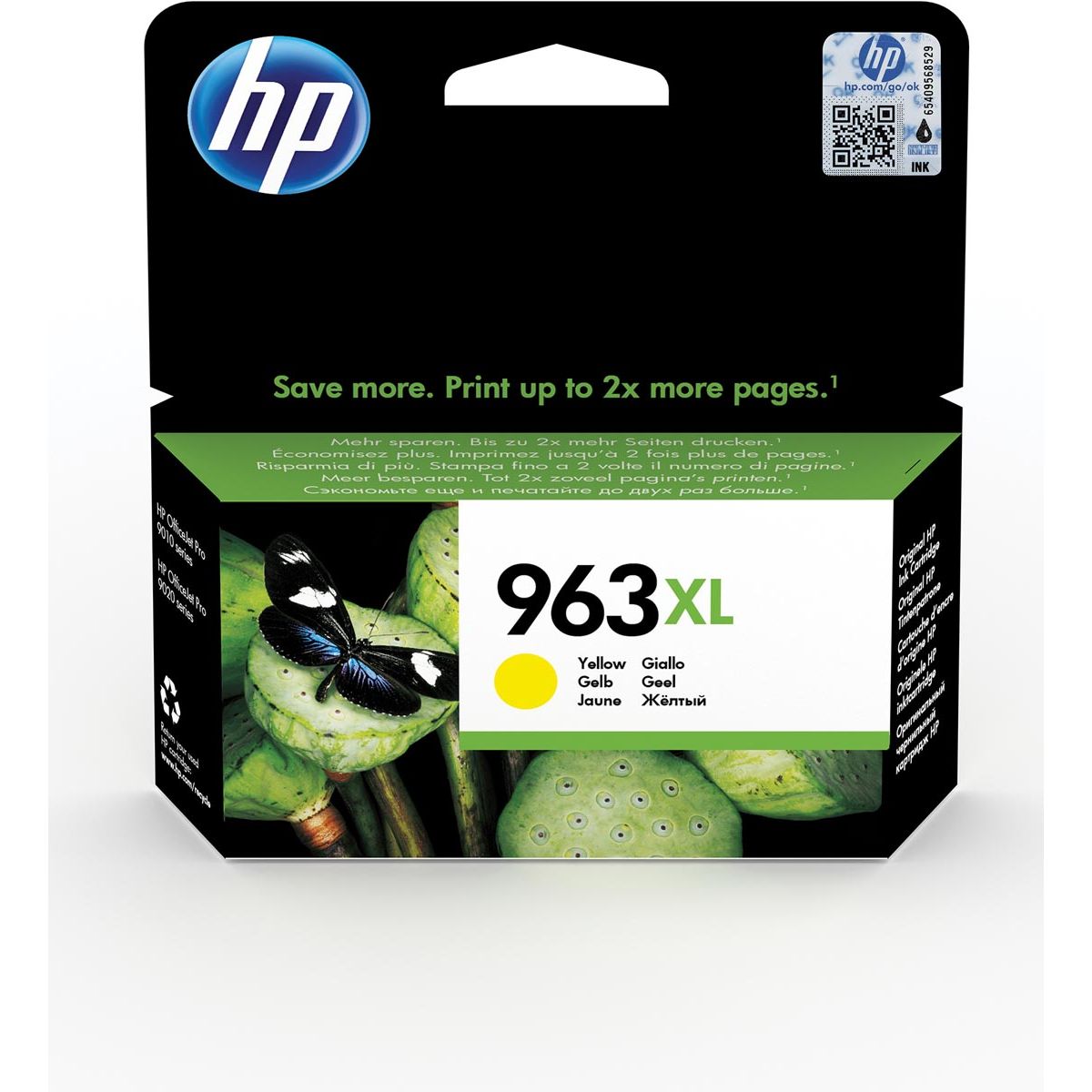 HP - cartucho de tinta 963XL, 1.600 páginas, OEM 3JA29AE, amarillo