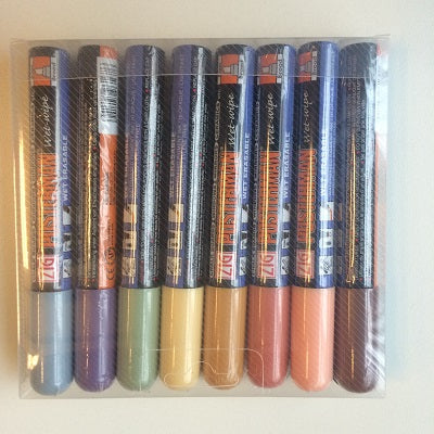 Klika - Jeu de marqueurs à craie 2-6 mm 8 couleurs classiques