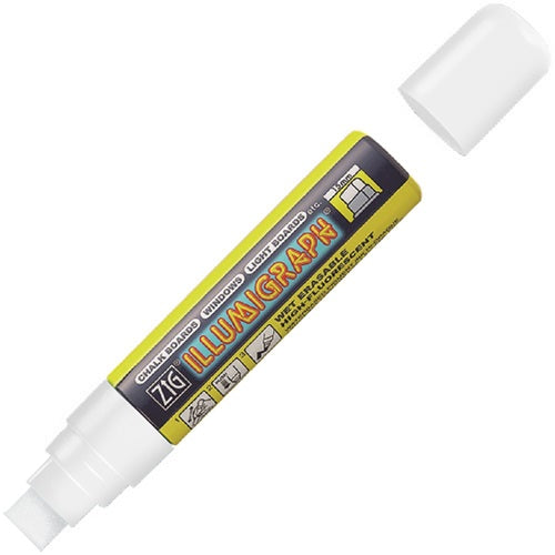 Klika - Rotulador de tiza ZIG Illumigraph PMA-720 blanco 30 piezas