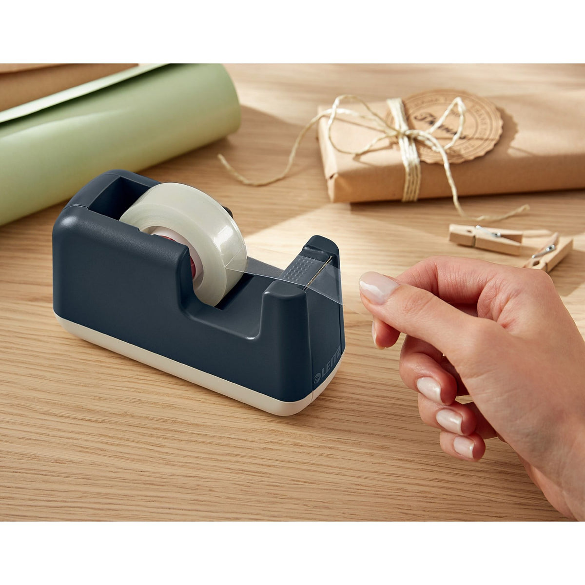 Leitz - Plakbandhouder cosy grijs | 4 stuks
