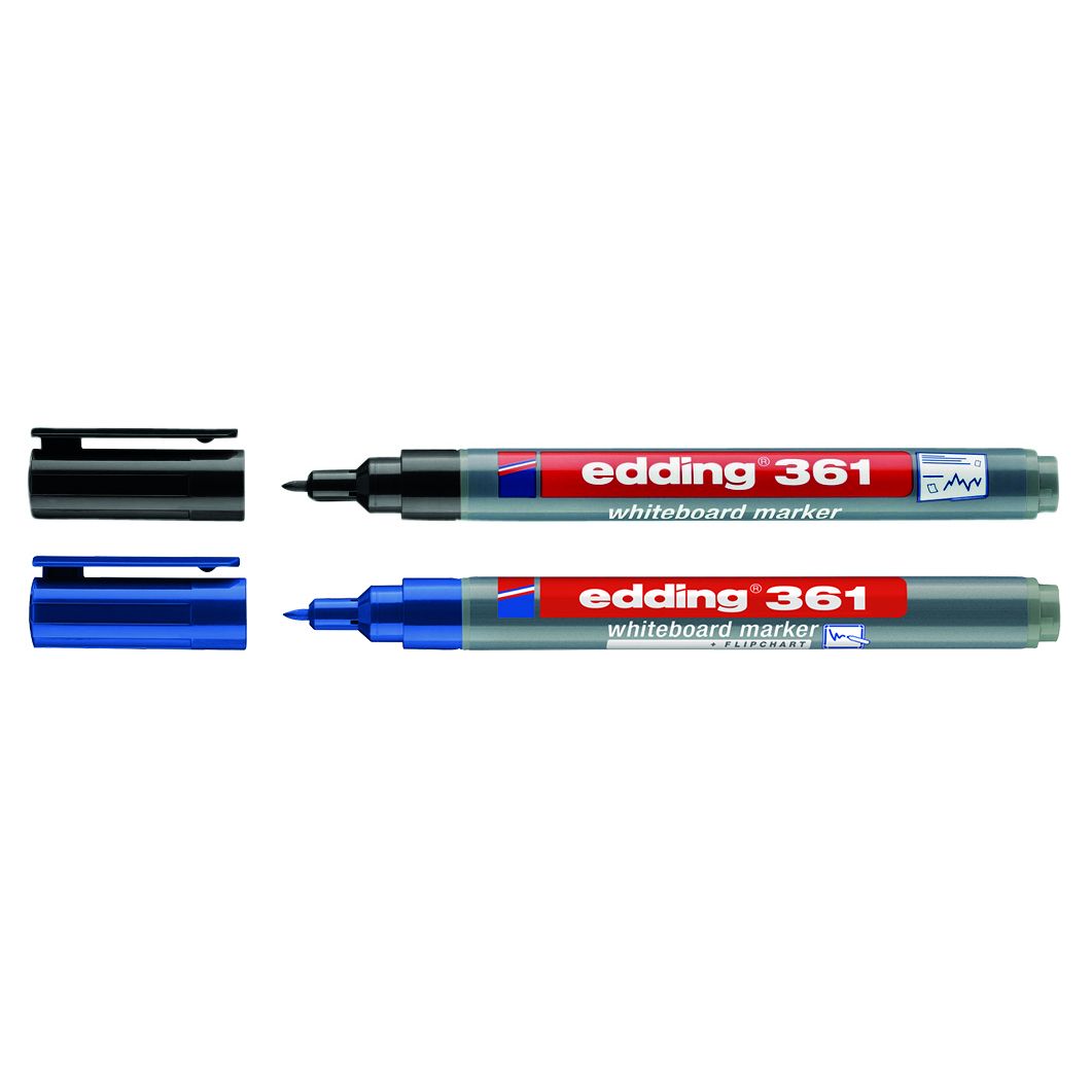 Edding - Whiteboardmarker 361 rond 1mm zwart