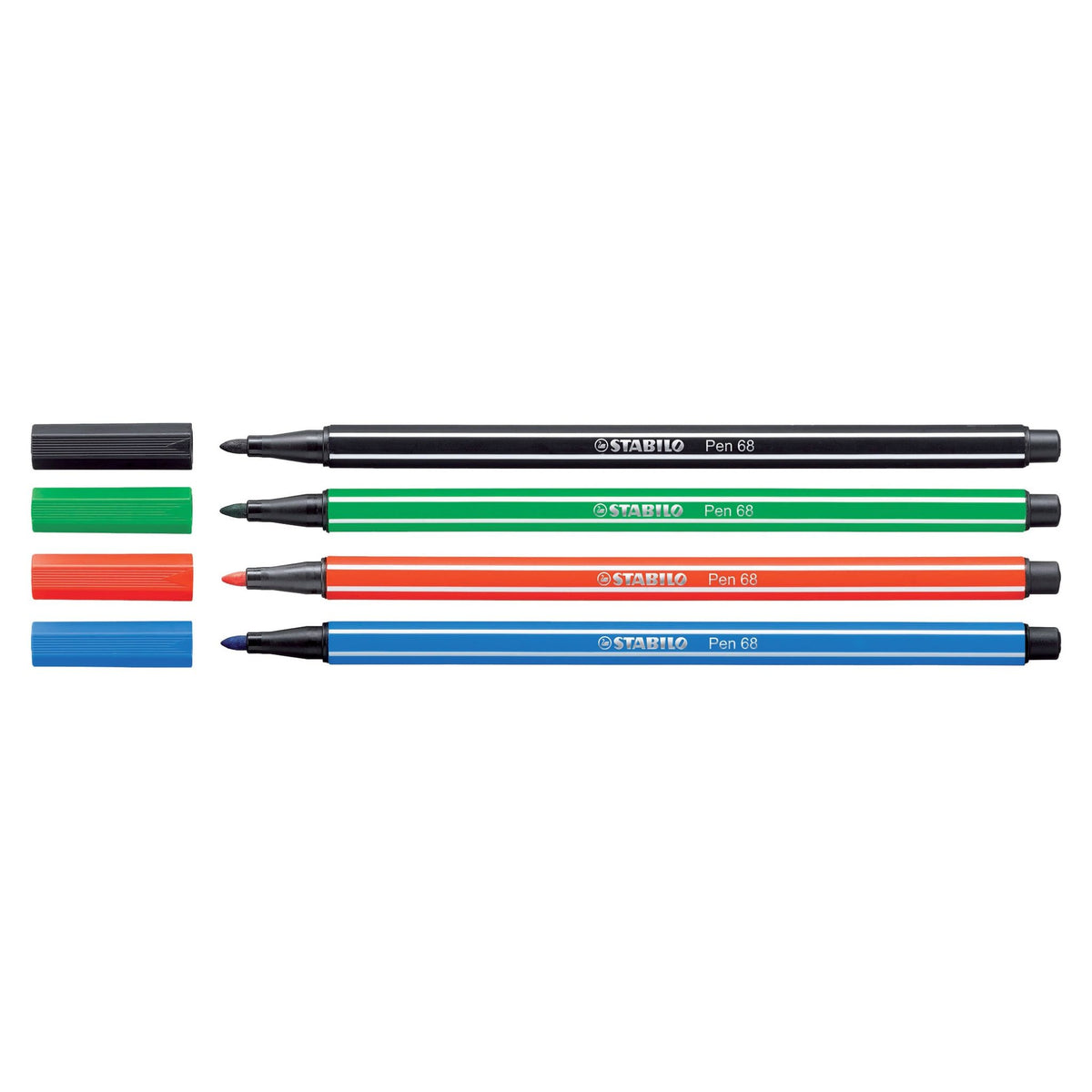 Stabilo - Pen 68, premium viltstift, aardegroen, per stuk